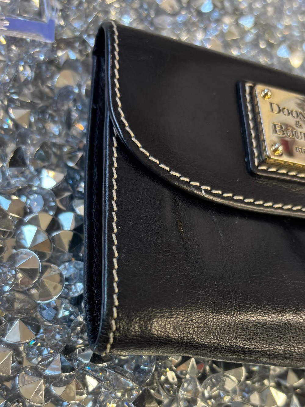 Dooney & Bourke Anniversary Edition black leather wallet EUC - Picture 9 of 12